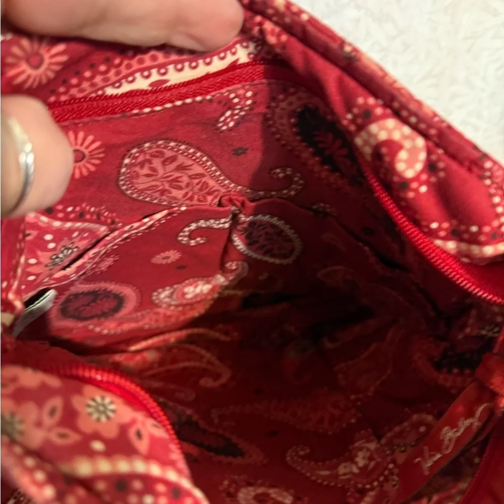 Vera Bradley Mesa Red Paisley Hipster Crossbody Bag, Cottagecore, Feminine